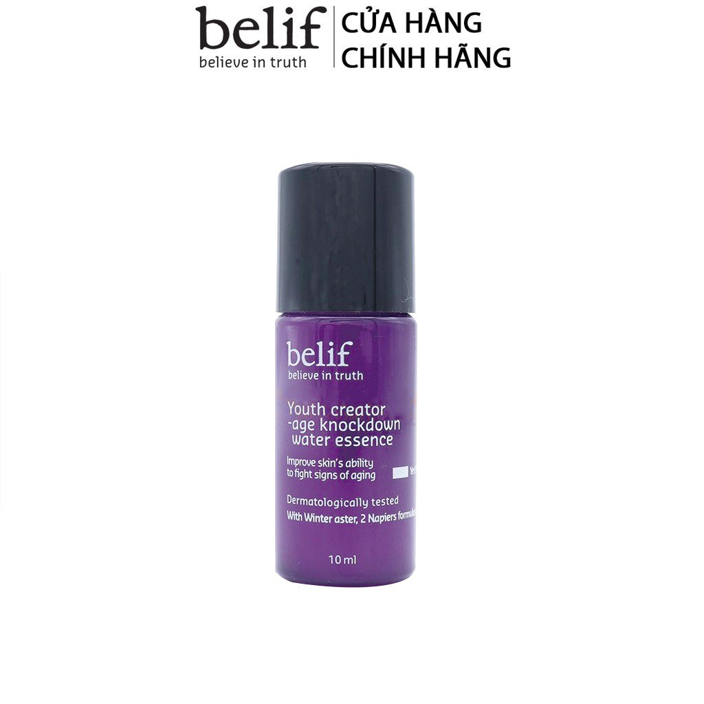 [HB Gift] Nước dưỡng chống lão hóa củng cố độ đàn hồi belif Age Knockdown Water Essence 10ml Gimmick