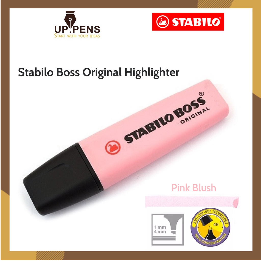 Bút dạ quang Stabilo Boss Original Highlighter – Màu hồng pastel (Pink Blush)