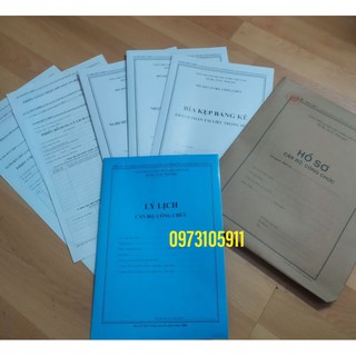 Hồ sơ cán bộ công chức ( 3bô)