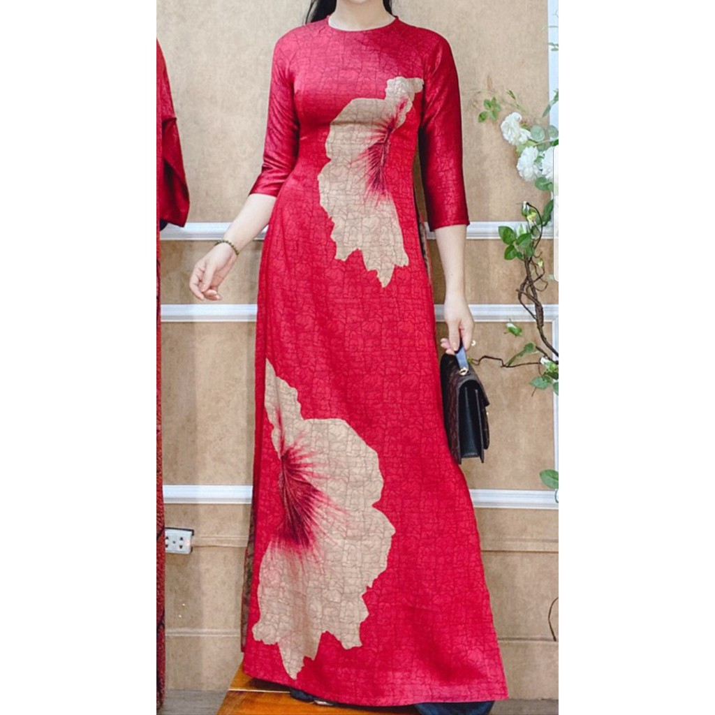 ✈🌸FREESHIP🌸✈ (Ảnh , Video Thực Tế tự quay )   ÁO DÀI VÂN ĐÁ CAO CẤP MÃ V10