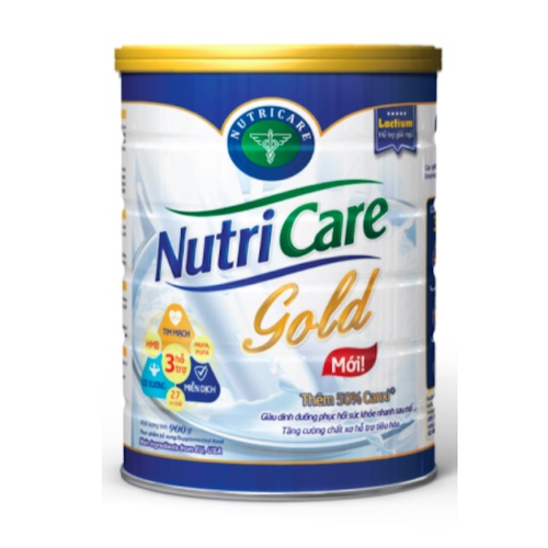 Sữa bột Nutricare Gold Mới phục hồi bồi bổ cơ thể (900g)