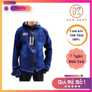 Áo chống nắng nam vải bò size Đại 65-90kg