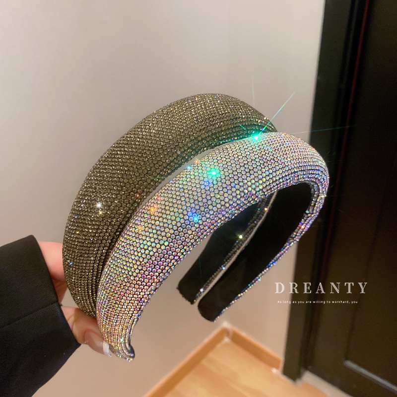 Băng Đô Cài Tóc Hình Đầu Lâu Đính Kim Cương Lấp Lánh Thời Trang Âu Mỹ