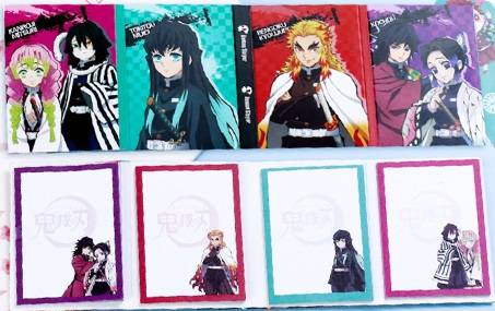 Giấy Ghi Chú Dạng Giấy Ghi Chú Tiện Lợi Demon Slayer Kimetsu No Yaiba Anime Sticky Notes Index Memo Pad Bookmarks Cute Scheduler Paper Stickers Kids Stationery gift Agatsuma Zenitsu Tomioka Giyuu Rengoku Shinjurou