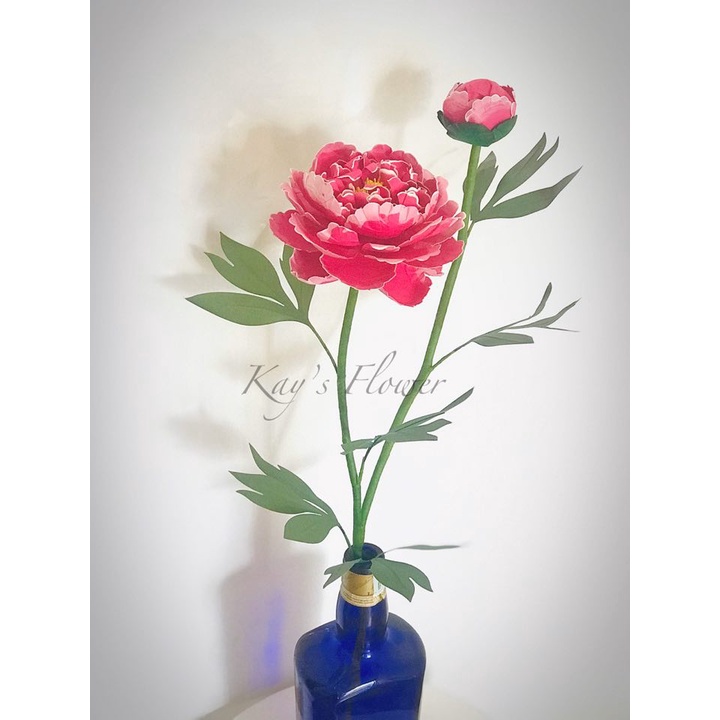 K85 - Khuôn Kim Loại Cắt Hoa Mẫu Đơn 2 Size To Nhỏ