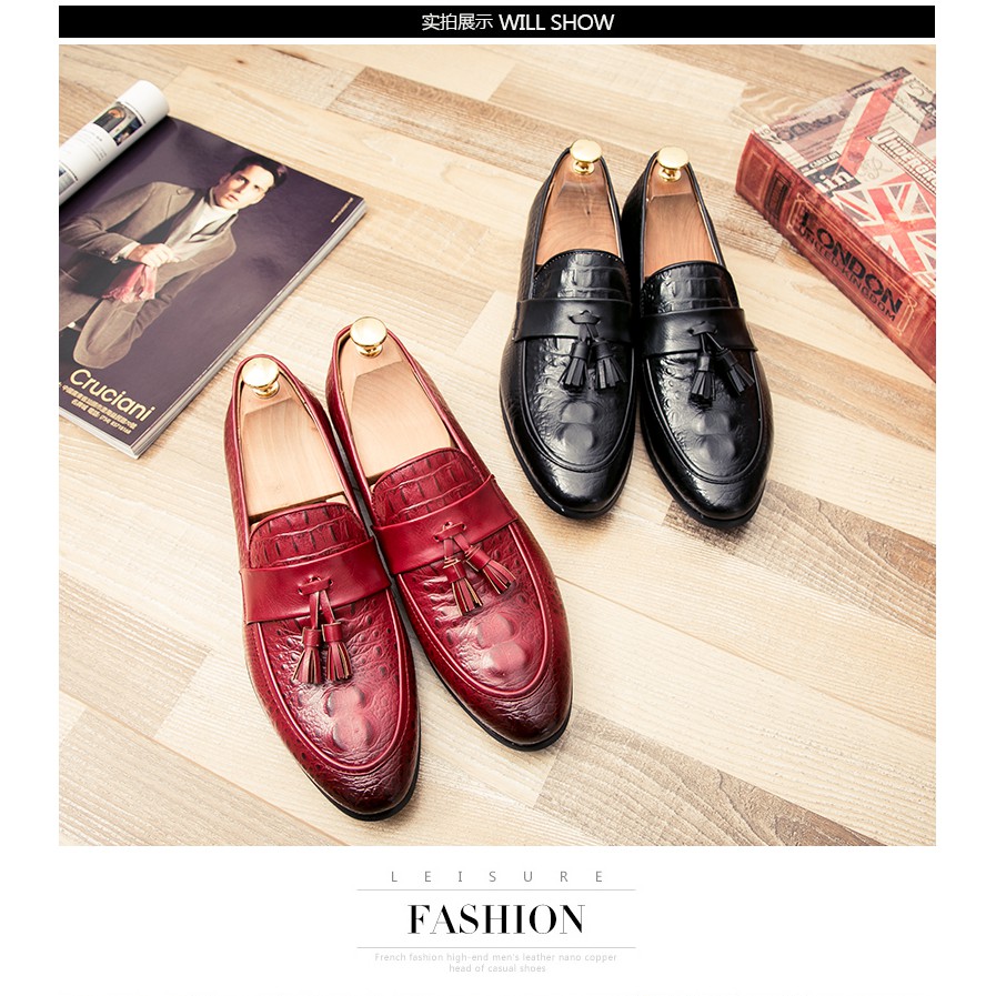 Giày lười nam vân cá xấu thời trang của Mr. Europe (Có ảnh feed back) | BigBuy360 - bigbuy360.vn
