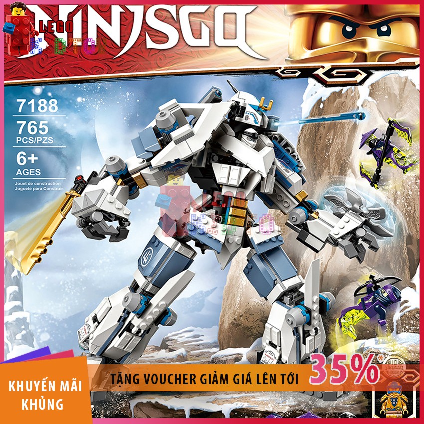 [GIẢM GIÁ] Đồ Chơi Lắp Ráp Lego Ninjago Xếp Hình Thông Minh 7188, 765PCS