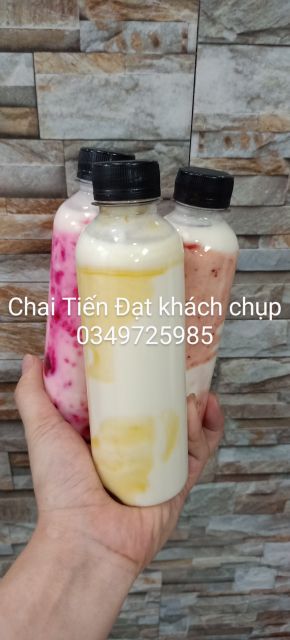 [RẺ VÔ ĐỊCH] Chai nhựa nắp đen tròn 300 ml có kèm nắp y video | BigBuy360 - bigbuy360.vn