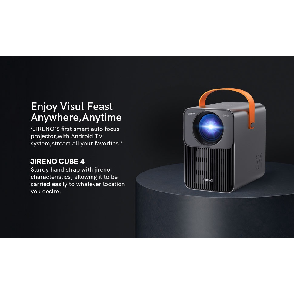 Máy Chiếu mini thông minh Xiaomi JIRENO Cube4 - máy chiếu đa năng , kết nối wifi Bluetooth