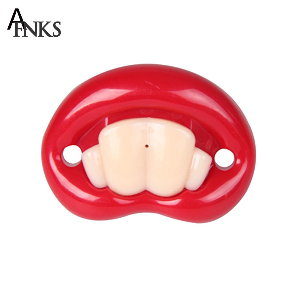 Núm ti giả hình hàm răng miệng to vui nhộn cho bé