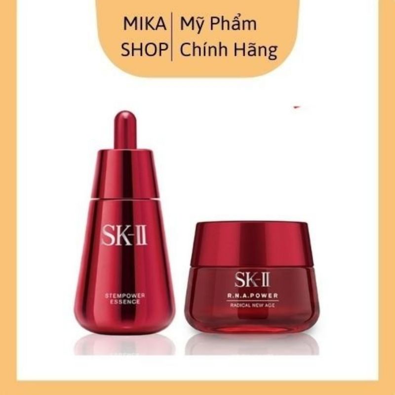 BỘ ĐÔI KEM DƯỠNG 80ML VÀ SERUM 50ML SKII R.N.A POWER RADICAL NEW AGE TRẺ HÓA DA, MỜ THÂM NÁM.