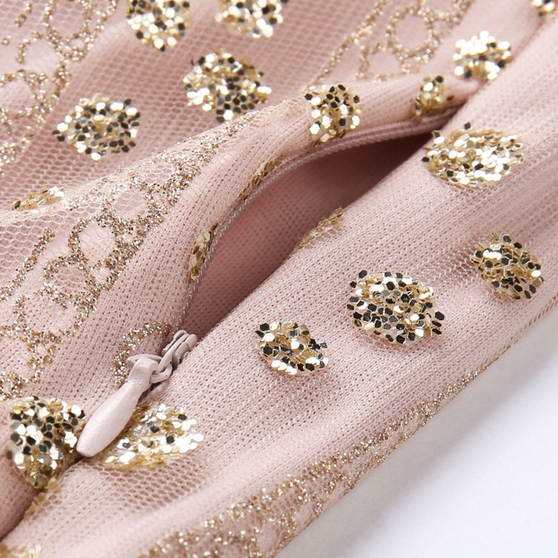 Đầm Mini Tay Dài Cổ Chữ V Khoét Sâu Đính Kim Sa Lấp Lánh Thời Trang Dự Tiệc Cho Nữ