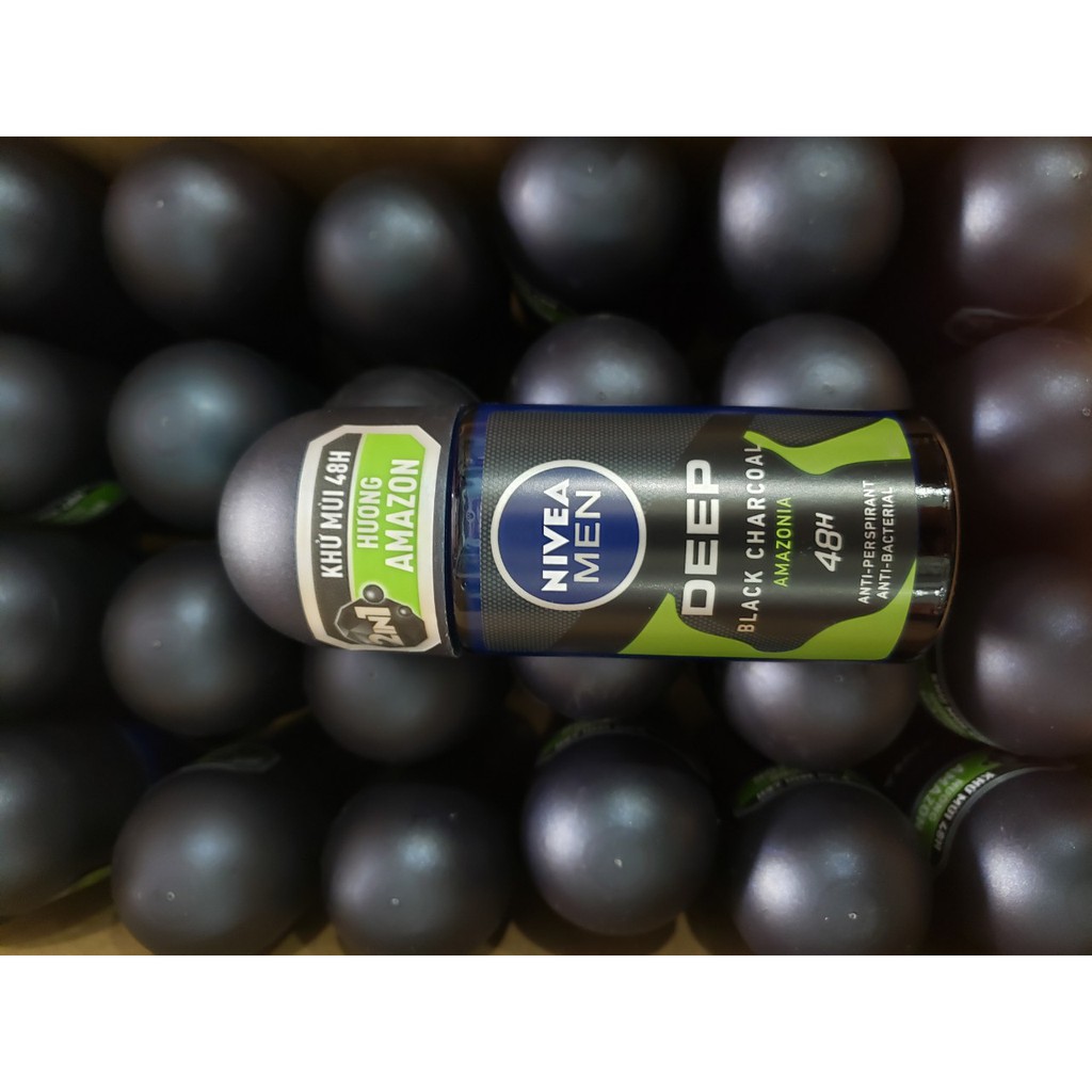 XỊT VÀ LĂN NGĂN MÙI NIVEA MEN DEEP BLACK CHARCOAL AMAZONIA