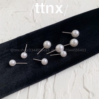 Đôi khuyên tai ngọc tiểu thư đủ size 🔅freeship🔅
