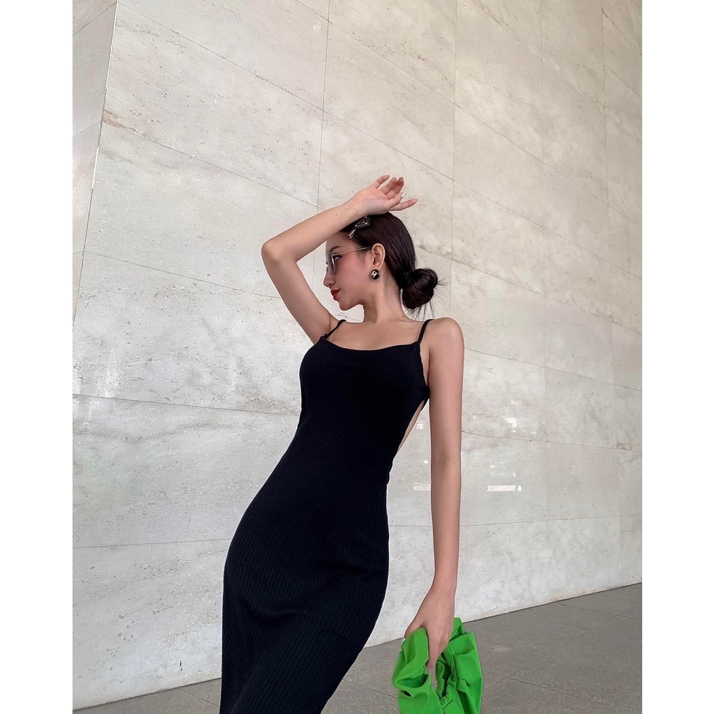 Đầm Body Dài Hở Lưng 3121