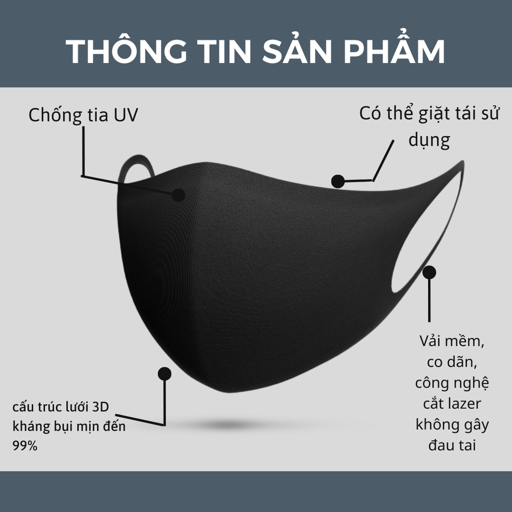 Khẩu trang vải chống bụi Biker Mask