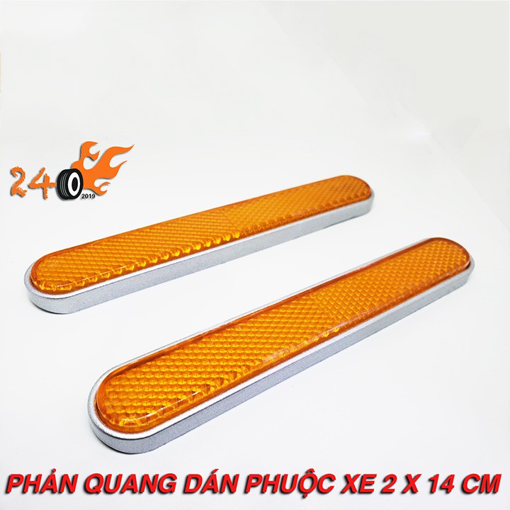 CẶP PHẢN QUANG DÁN PHUỘT XE 2019- VÀNG