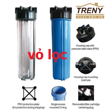 Lõi lọc nước combo full phụ kiện bao gồm vỏ lọc và dụng cụ tháo gỡ, hàng nước ngoài có sẵn, giao hỏa tốc trong ngày