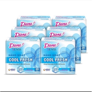 Băng vệ sinh hàng ngày Diana 20 miếng, BVS Diana hàng ngày Sensi Cool fresh 20 miếng