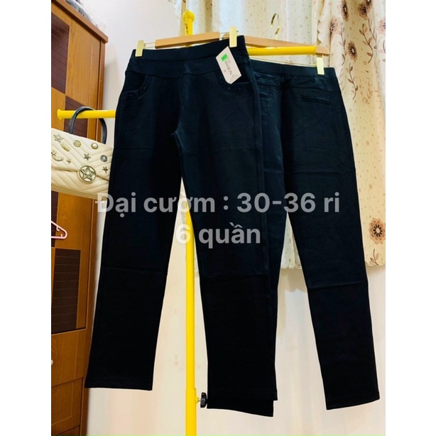 Quần Nữ Trung Niên Chất Kaki Thun Hàng Quảng Châu Cao Cấp 7 Size 40-85Kg