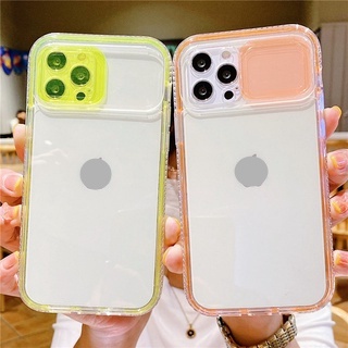 Ốp điện thoại trong suốt chống sốc có nắp bảo vệ máy ảnh thích hợp cho Iphone 12 11 Pro Max Xr Xs Max X 7 8 Plus
