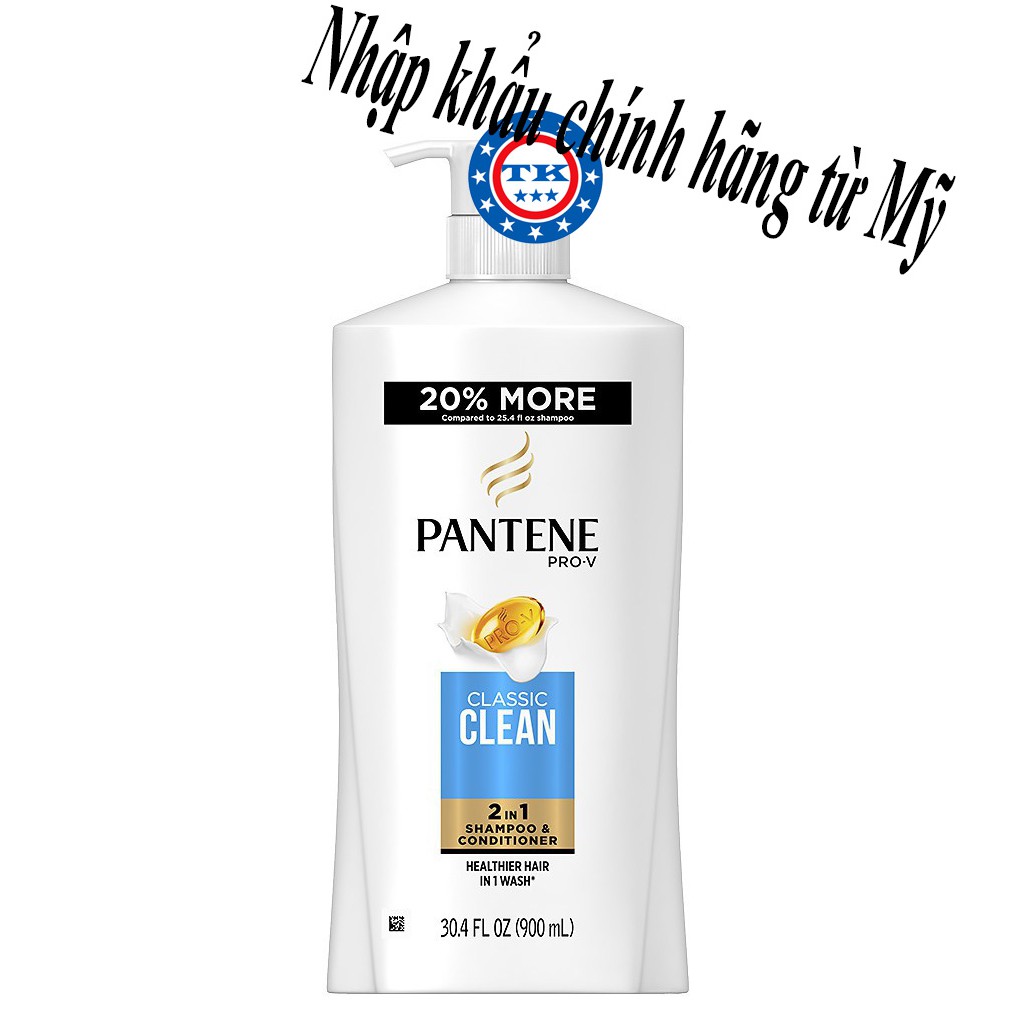 Dầu Gội & Xả Pantene Clacssic Clean 2in1 820ml