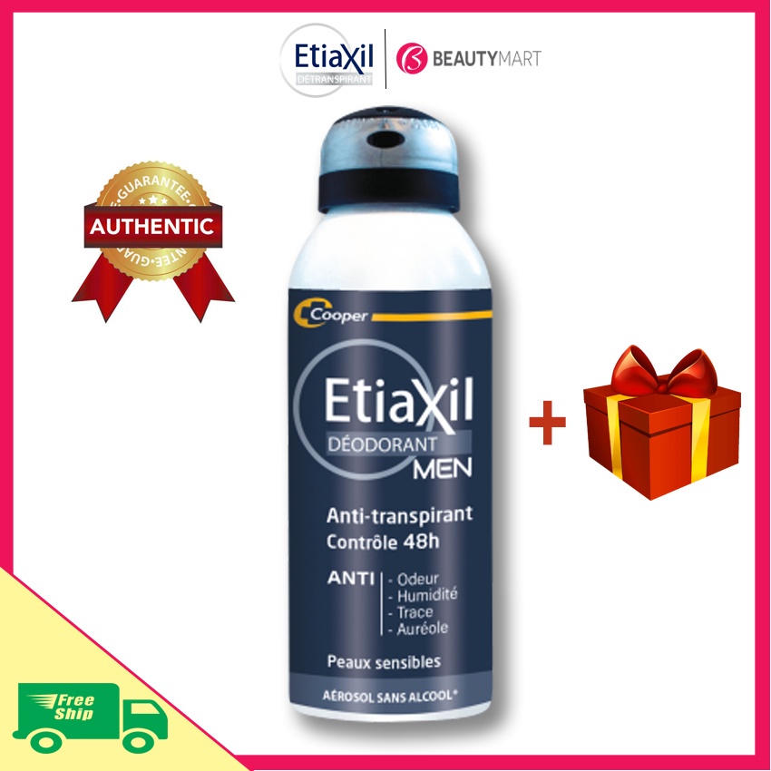 [Freeship+Tặng quà] Xịt khử mùi cơ thể cho nam Etiaxil Deodorant Men 48h chính hãng Pháp - BeautyMart