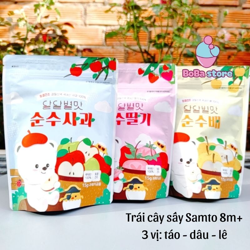 Trái cây sấy lạnh cho bé từ 8 tháng tuổi - Samto - Đồ ăn nhẹ cho bé