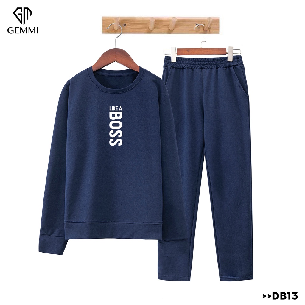 Set đồ bộ nữ mặc nhà thiết kế cao cấp in hình Gemmi Fashion DB13