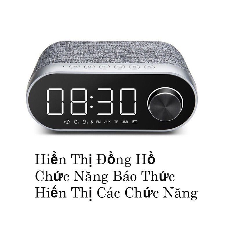 [Mã 159ELSALE hoàn 7% đơn 300K] LOA BLUETOOTH REMAX RB M26 KIÊM ĐỒNG HỒ VÀ BÁO THỨC