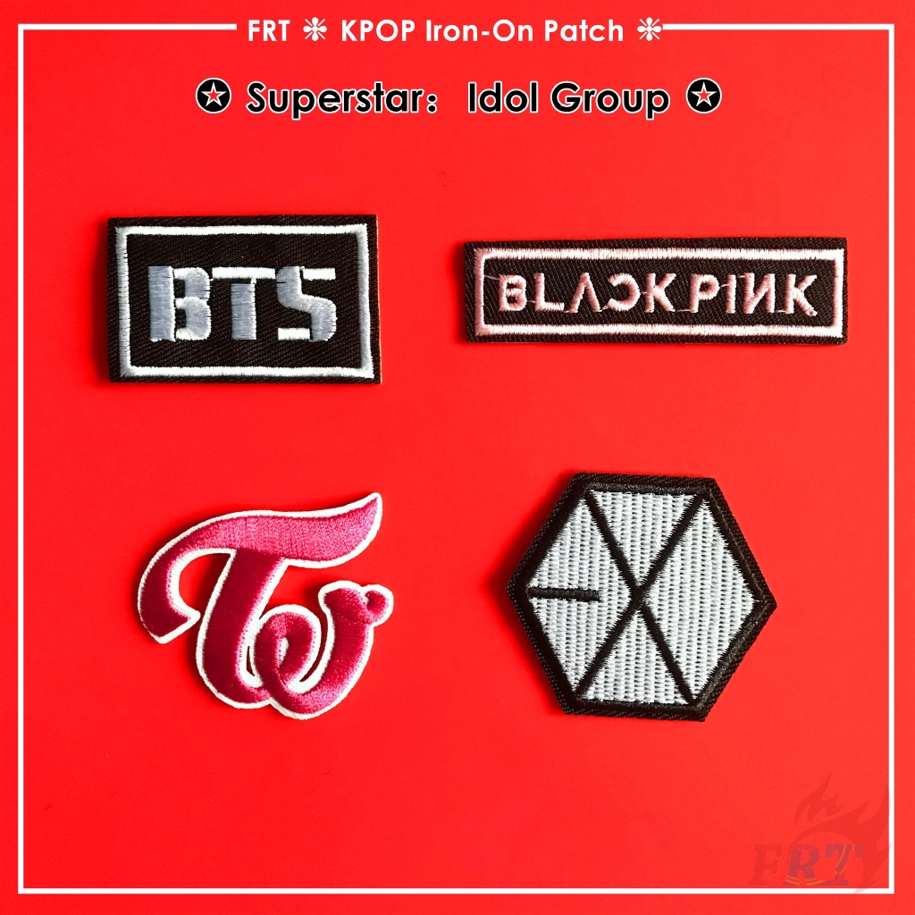 1 Huy Hiệu Ủi Thêu Hình Nhóm Nhạc Kpop