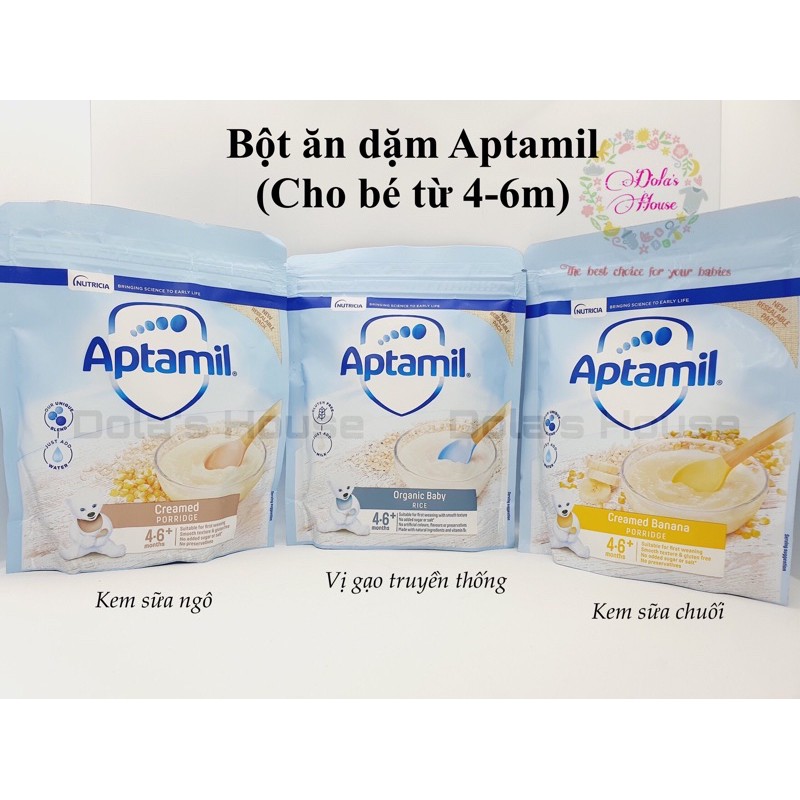 BỘT ĂN DẶM APTAMIL UK CHO BÉ TỪ 4-6M