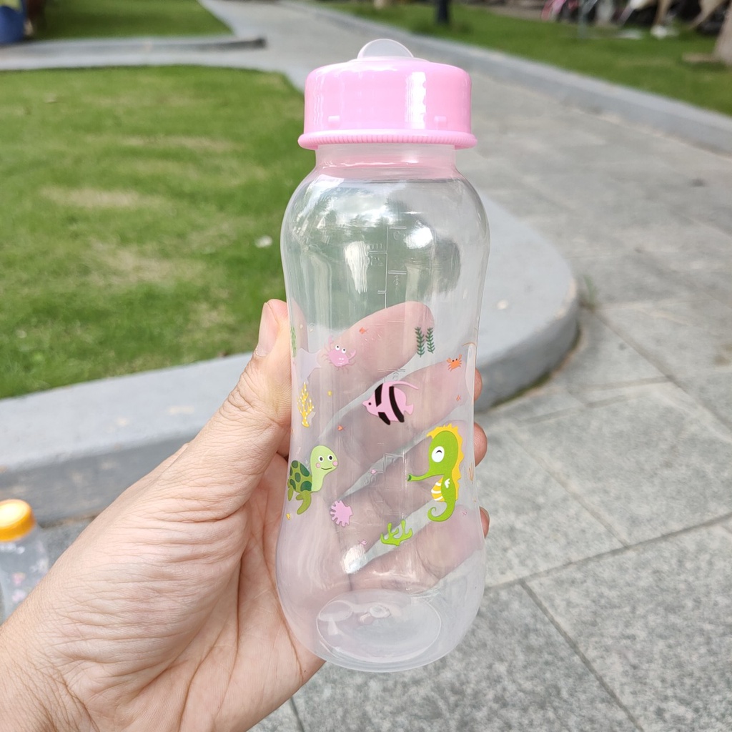 [Tặng núm ti cổ hẹp] Sét 3 bình trữ sữa, bình đựng sữa mẹ DISNEY Thái Lan 125ml / 250ml nhựa an toàn