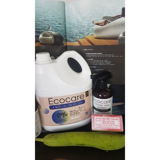 Nước lau sàn hữu cơ bồ hòn tinh dầu Quế Ecocare 4L đuổi muỗi , đạt chuẩn của Đức