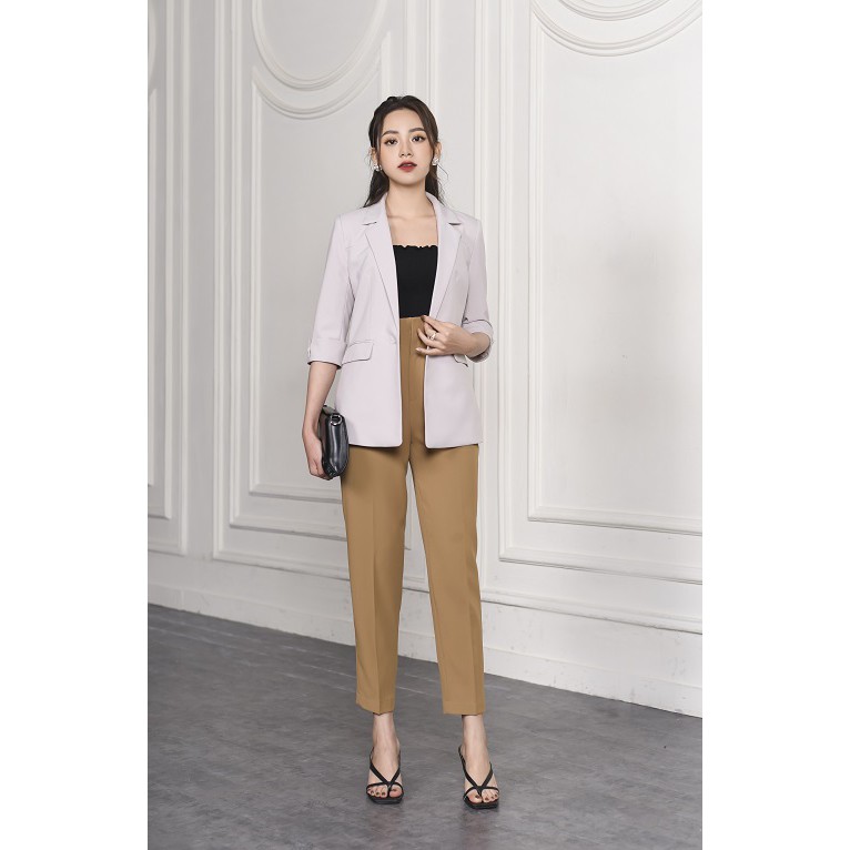 [Mã FAMALLT5 giảm 15% đơn 150k] Áo khoác blazer và quần baggy nữ KO-ISAN thanh lịch 320018-6 | BigBuy360 - bigbuy360.vn