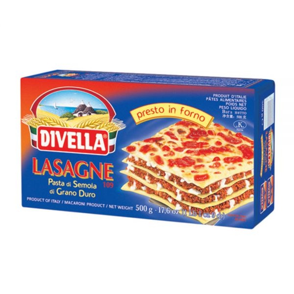 Mì Lá Lasagne 109 Divella 500 Gram