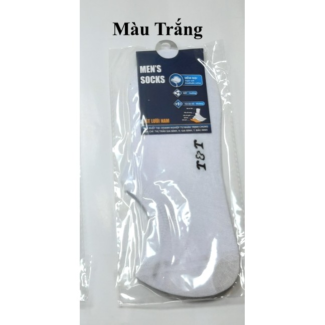 TẤT VỚ LƯỜI NAM In hình T&T Chất liệu thun cotton Thoáng mát Thấm hút ẩm Nhãn hiệu MEN'S SOCKS