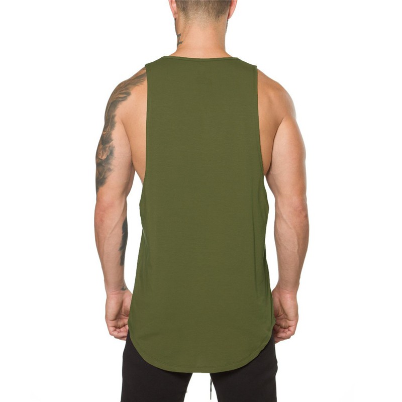 Áo thun cotton sát nách cổ V cho nam