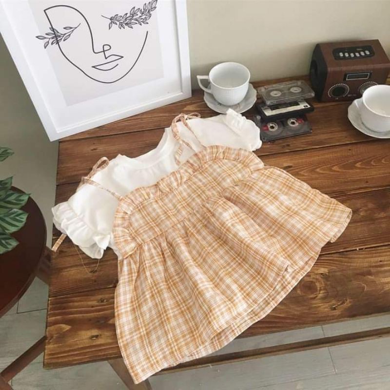 Áo cotton giấy phối thô mềm cho bé | Dotori