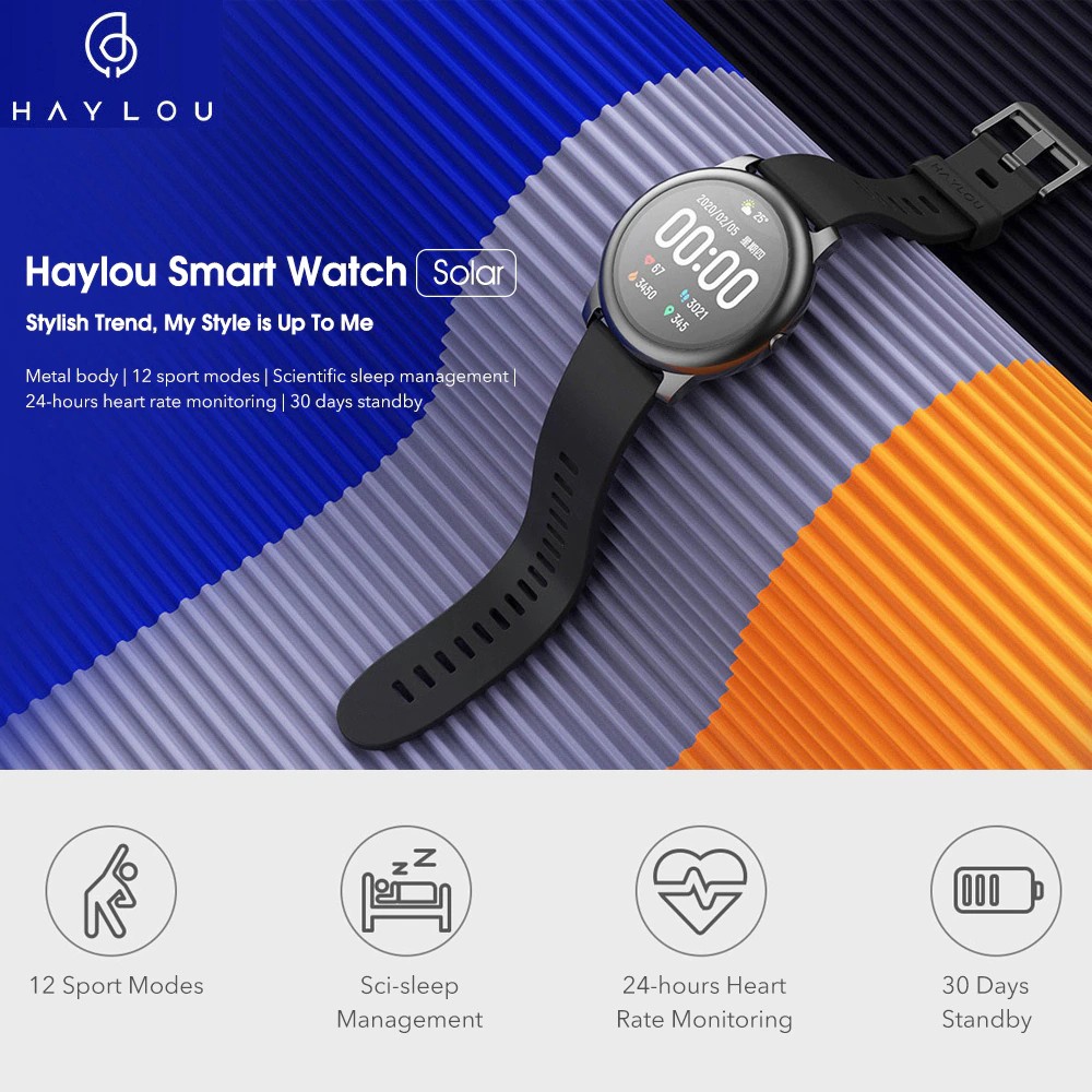 Xiaomi Youpin Haylou Đồng Hồ Thông Minh LS05 Vỏ Kim Loại Sử Dụng Năng Lượng Mặt ...