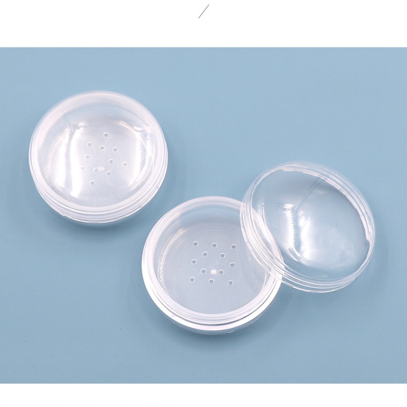 [Hàng mới về] Hộp phấn phủ dạng bột và bông phấn tròn đa năng