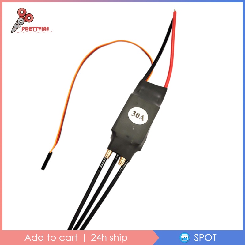Bộ Điều Khiển Tốc Độ Không Chổi Than Prettyia1 30A / 50A / 80A / 100A ESC Cho Thuyền Điều Khiển Từ Xa