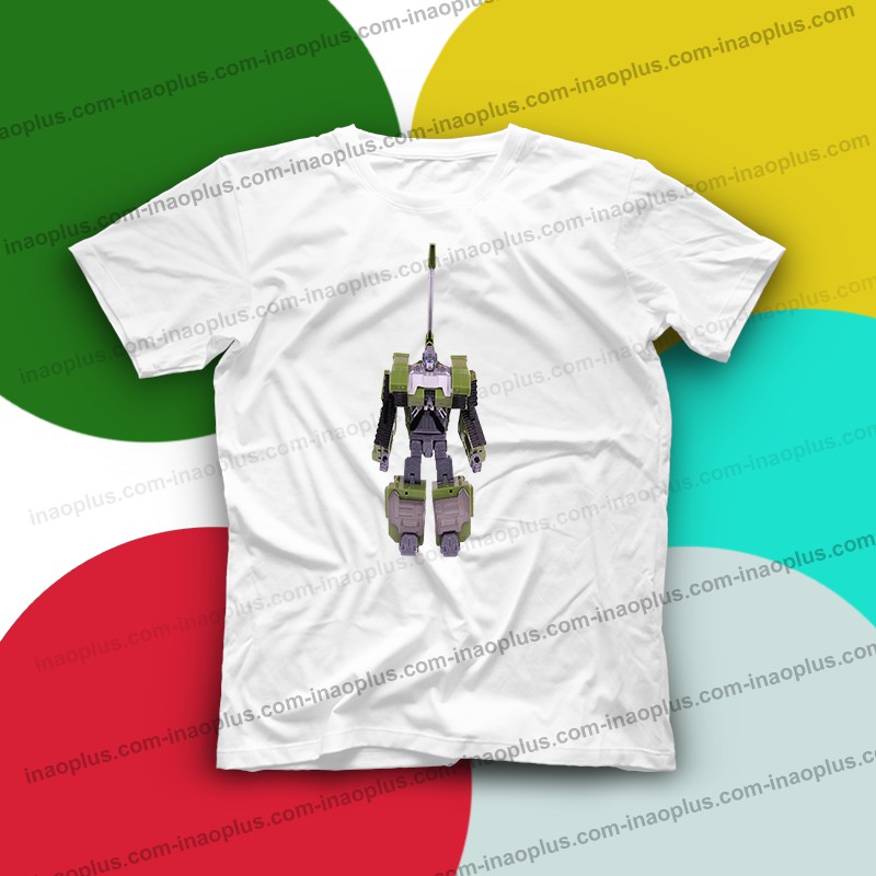 in áo hình robot xe tăng