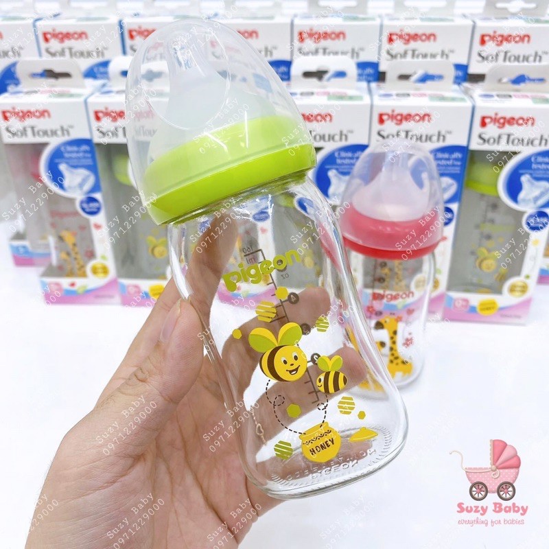 Bình sữa pigeon thuỷ tinh