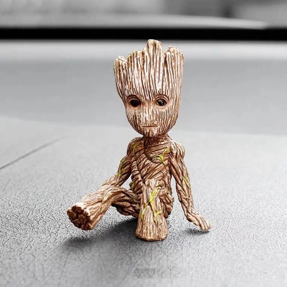 Mô hình Marvel nhân vật Groot cao 6cm, Figure Anime Groot decor bàn làm việc