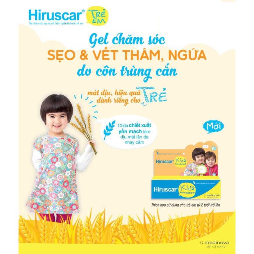 Hiruscar Kids Gel Cải Thiện Sẹo Và Vết Thâm, Ngứa Dành Cho Trẻ Em Tuýp 10g