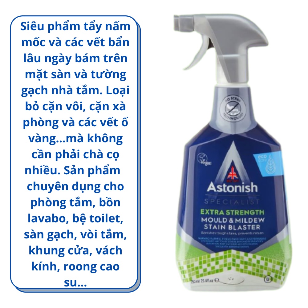 Bình xịt vệ sinh nấm mốc Astonish C1120