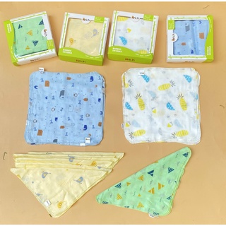 Set 6 Khăn Sữa Sợi Tre Arich Cho Bé 30x30cm