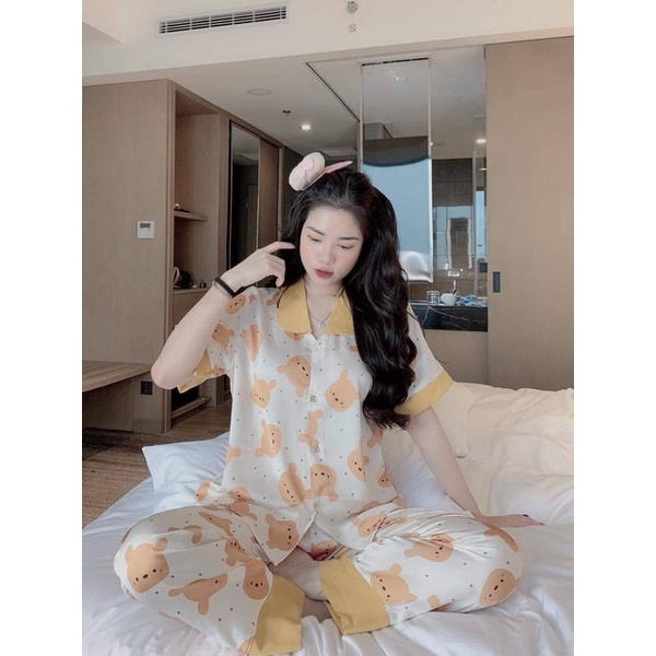 Bộ pijama Cổ Sen Siêu Xinh