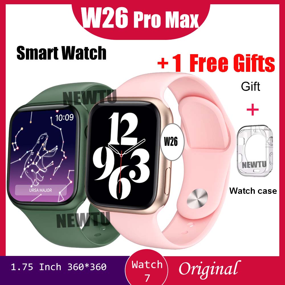 Đồng Hồ Thông Minh W26 Pro Max Màn Hình 1.75 Inch Kết Nối Bluetooth Và Phụ Kiện